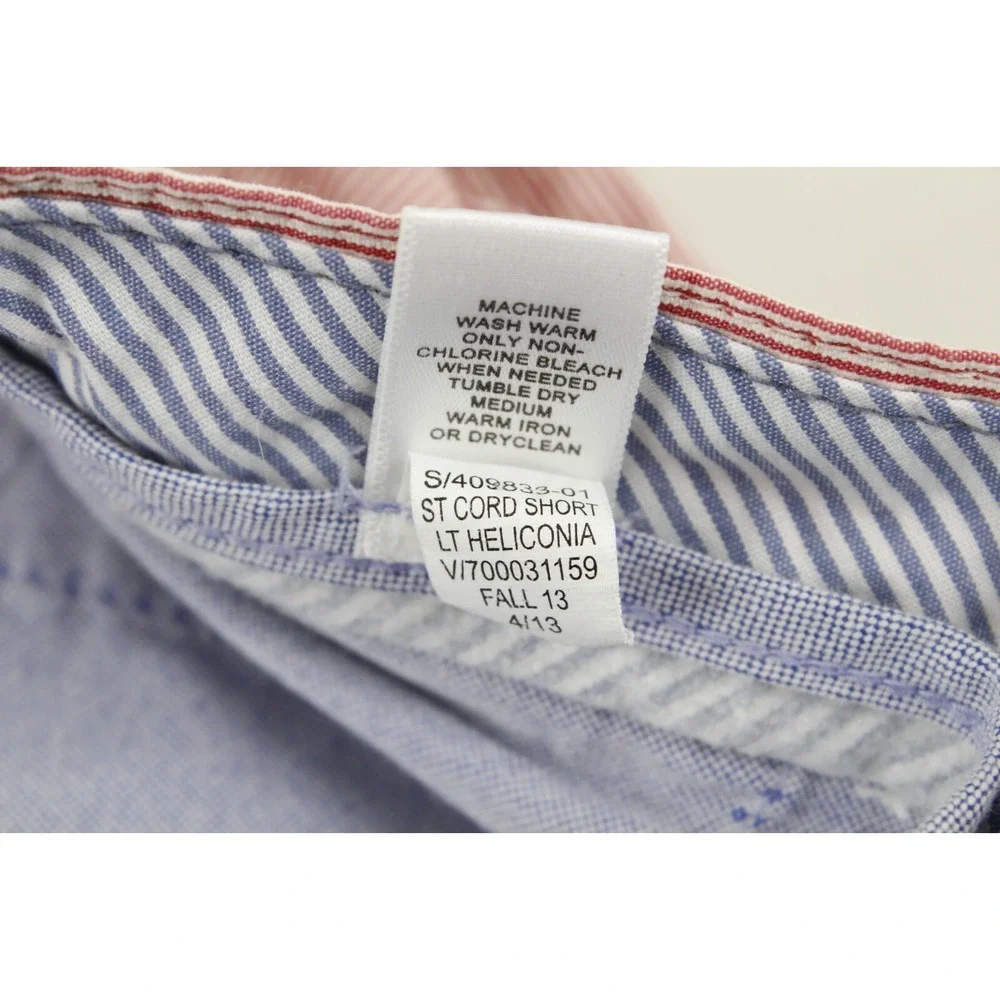 Banana Republic Mens Golf Shorts Chino 38 Pink White striped‎ 100% Cotton